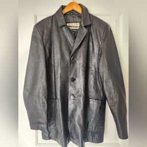 Pelle Studio Vintage Button Up Leather Blazer XL